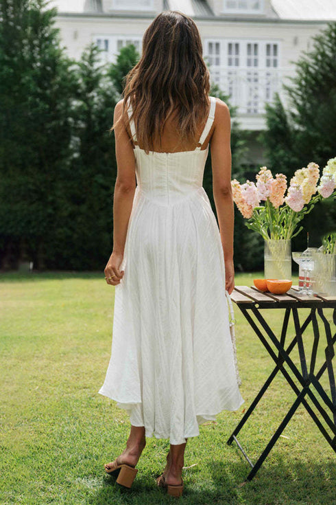 Square Neck Wide Strap Cami Dress - Odaingerous